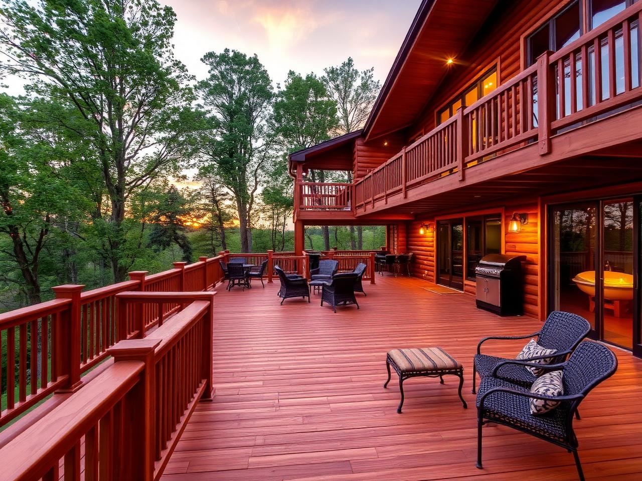 Two-Tier Forest Deck